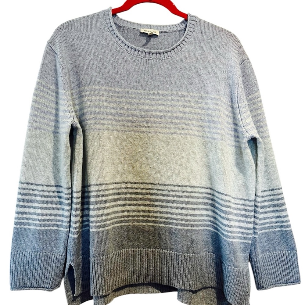 Coastal Striped 3/4 sleeve Women's Sweater
